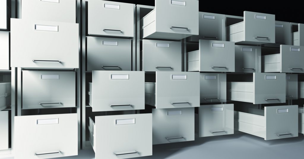 filing cabinets